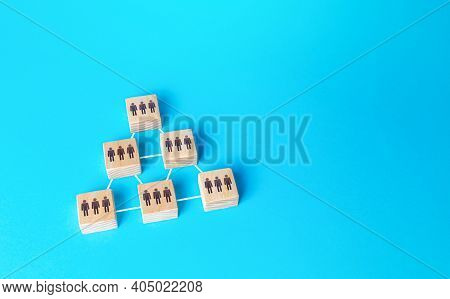 The People On The Blocks Are Grouped Together And Form A Complex Organization. Combining Efforts To 