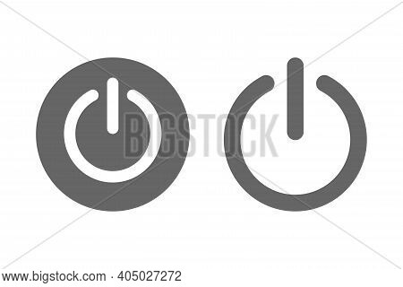 Shut Down Power On Or Off Logo Icon Vector Illistration