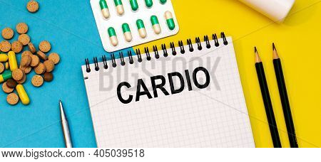 Treatment Word, Cardio Word With Medical Concepts And Medical Equipment