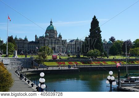 The British Columbia Parliament Buildings And The Legislative Assembly Of British Columbia. Victoria