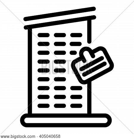 Business Rent Center Icon. Outline Business Rent Center Vector Icon For Web Design Isolated On White
