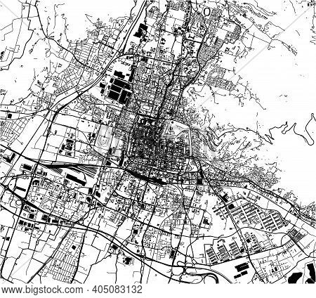 Map Of The City Of Brescia, Lombardy, Italy