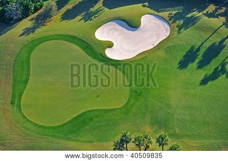 Golf yeşil ve koruyucu kum kapanı