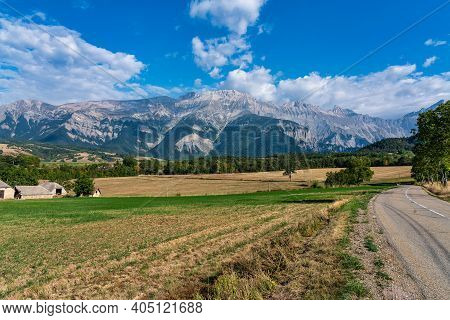 Landscape View At Saint Baudille Et Pipet, Local Authorities Association Of Trieves In Vercors, Fren