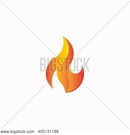 3d Fire Vector Illustration For Icons And Symbols. 3d Flames Logo