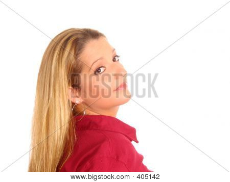 Donna guardando indietro