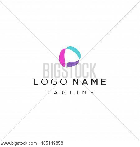 Letter A Asbtract Logo Icon And Symbol With Flow Water Colorful Logo