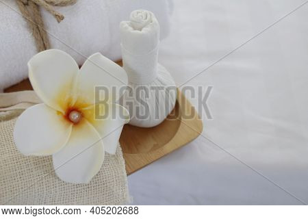 Beautiful Composition With Spa ,top View, Flat Lay, Beauty Product Concept,spa, Skin Care, Body Trea
