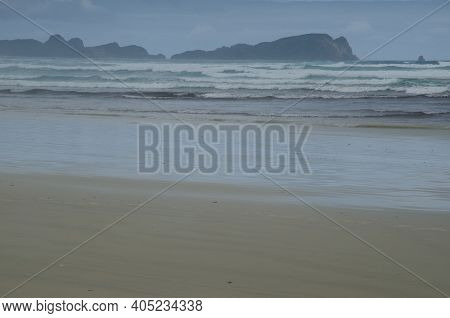 Beach In Mason Bay. Stewart Island. Rakiura National Park. New Zealand.