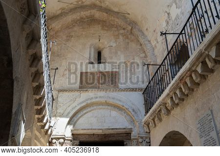 Sanctuary of San Michele Arcangelo, UNESCO site, Monte Santangelo, Puglia, Italy