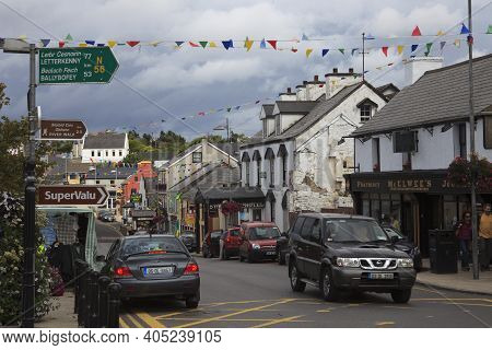 Dungloe (ireland), - July 25, 2016: Main Street In Dungloe, Co. Donegal, Ireland