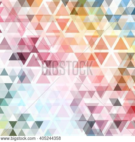 Abstract Colored Background. Triangular Vector Background. Polygonal Style