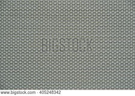 Macrotexture Of Textile Material Or Coarse Fabric Close-up With Symmetric And Identical Mesh Plexus 
