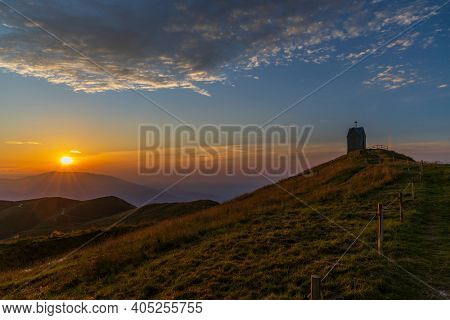 summer landscape near Monte Grappa, Northern Italy