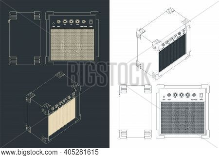 Guitar Combo Amplifier Drawings