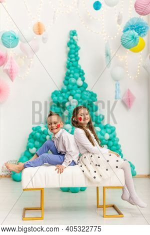 Valentine's Day And Cute Couple Of Children