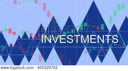 Illustration Of Candle Stick Graph And Bar Chart Of Stock Market Investment Trading