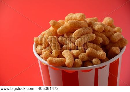 Israeli Famous Snack Bamba - Made Of Peanut Butter. Peanut Flips Or Peanut Puffs