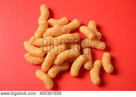 Israeli Famous Snack Bamba - Made Of Peanut Butter. Peanut Flips Or Peanut Puffs
