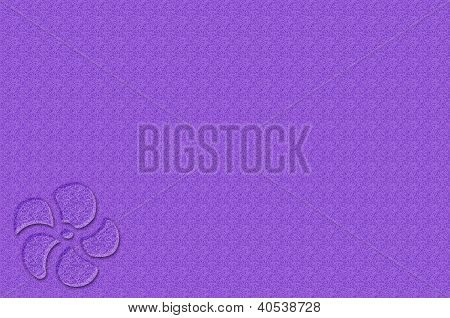 Embossed Flower Purple Paper Background