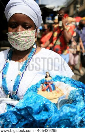 Adept Of Candomble In Salvador