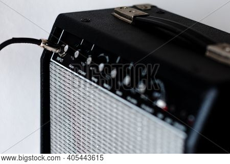 Guitar Amp Closeup For Rock Music Studio Production And Recording Session