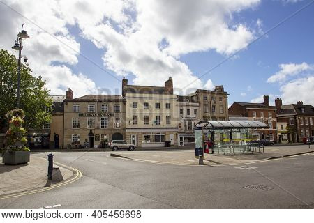 Devizes, Wiltshire, Uk, August 25 2020. The Town Square. Devizes, England, United Kingdom, August 25
