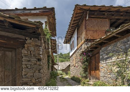 Village Of Kovachevitsa With Nineteenth Century Houses, Bulgaria