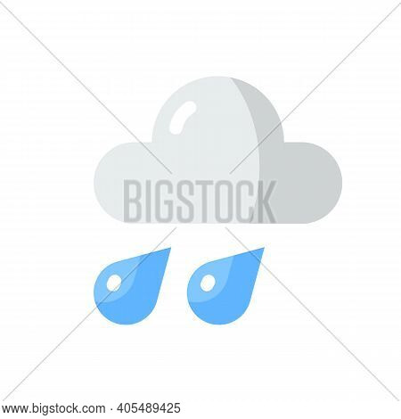 Weather Forecast App Vector Flat Color Icon. Meteorological Software. Real-time Weather Data. Temper