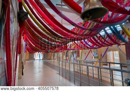 Jaisalmer, Rajasthan, India - 15th October 2019 : Tanot Mata Mandir At India Pakistan Border In Thar