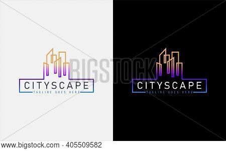 Colorful Cityscape Abstract Logo Design. Usable For Architecture, Business, Community, Tech, Service
