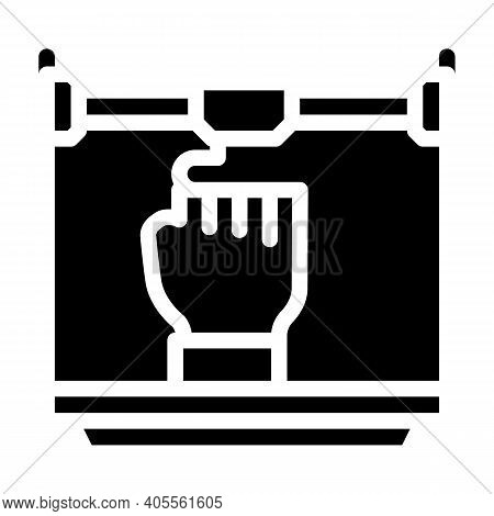 Prostheses 3d Printing Glyph Icon Vector Illustration