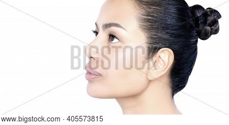 Before And After Healing And Removing Spot Melasma Pigmentation Facial Treatment. Problem Of Facial