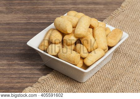 Traditional Colombian Gastronomy Of Achiras Del Huila Snacks.