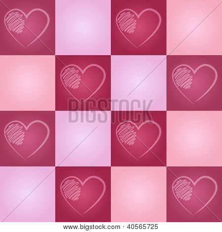Valentine hjerte sømløse mønster