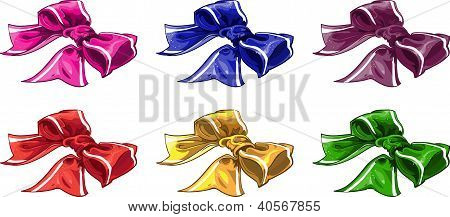 set di prua batch di colore wariated con strie