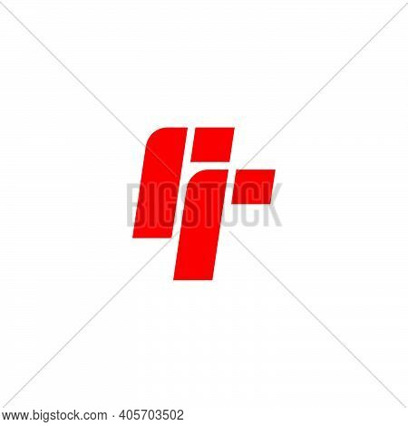Simple Geometric Letter Rr Line Logo Vector