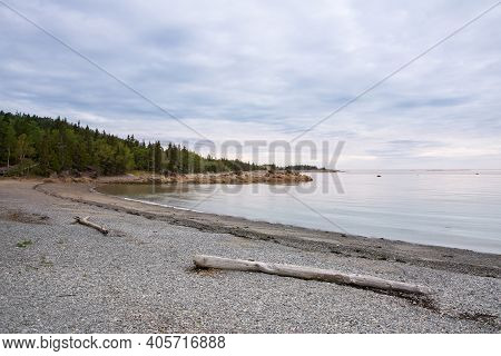 Strolling In The Parc National Du Bic Between The Sea And Beautiful Landscapes During A Summer Day