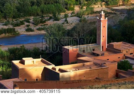 Village in the Atlas mountains, Morocco, Africa
