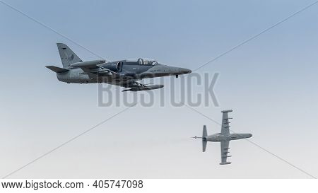 A Pair Of Czech L-159 Alca Combat Aircraft