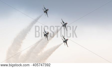 Usaf Thunderbird Formation Team Aircraft