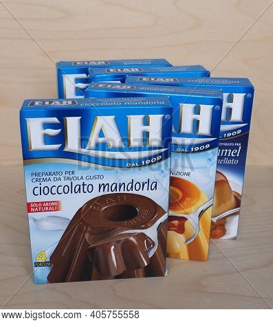Genoa - Circa January 2021: Elah Puddings