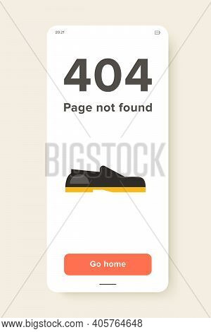 Multicolored Vector Icon Of Black Loafers With Yellow Shoe Sole