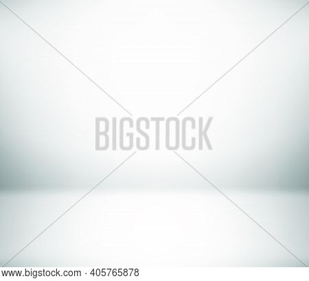 White Empty Room. Abstract Background. Template For Design