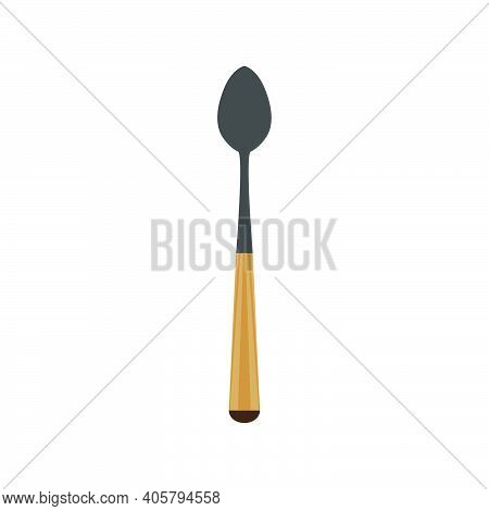 Spoon Vector Illustration Denner Utensil Kitchen Silverware Icon Food. Restaurant Symbol Cutlery Equ