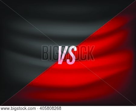 Versus Day Template. Vector Background With Copy Space..