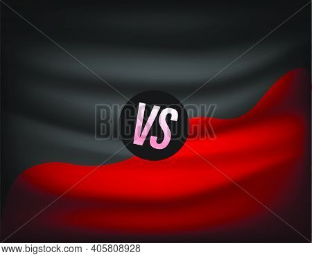 Versus Day Template. Vector Background With Copy Space..