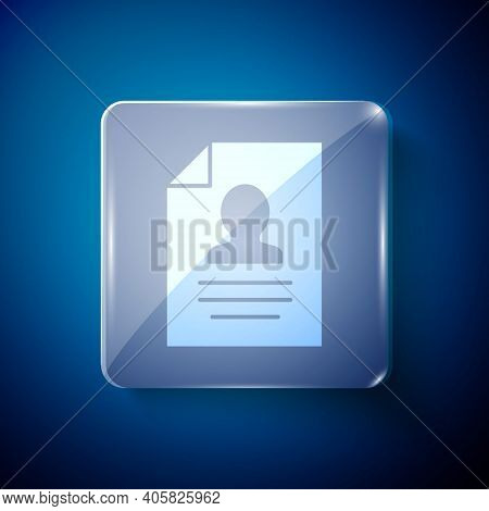 White Resume Icon Vector Photo Free Trial Bigstock