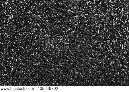 Rough Black Plastic Finish Microstructure With Micro Bubbles Surface Texture And Background