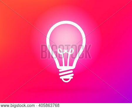 Shining Light Bulb Vector Illustration. Vector Illustration